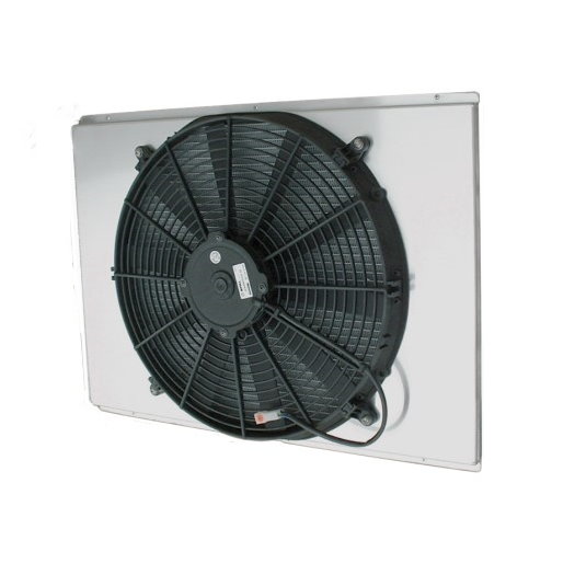 SPAWON 3-Row Aluminum Radiator + Fan Shroud For BMW M3 E46 2001-2006 3.2L L6 Manual 2627
