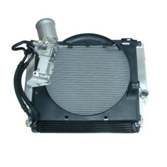 BMW E36 Aluminum Radiator with Integrated Oil Cooler Kit